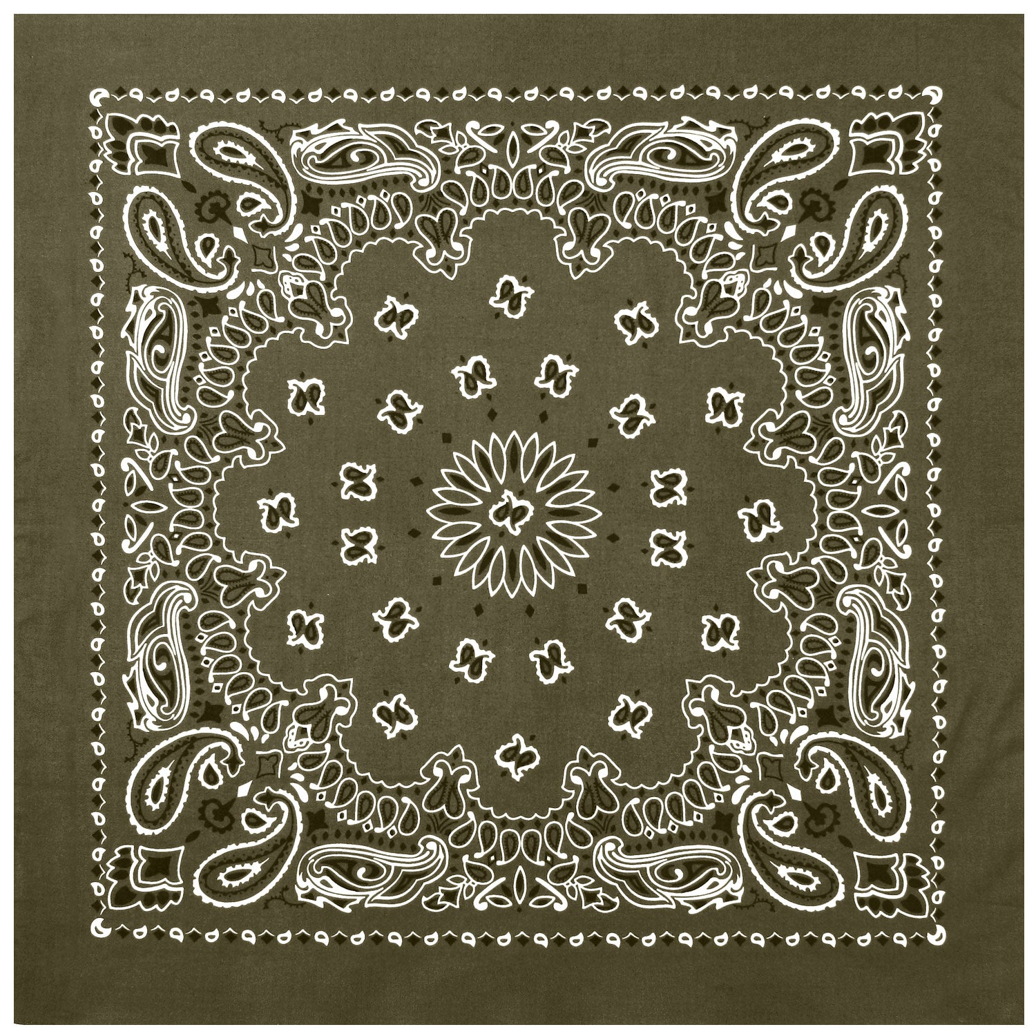 Rothco Trainmen Paisley Bandana - 22" X 22" - Tactical Choice Plus