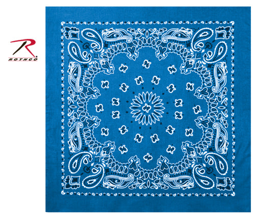 Rothco Trainmen Paisley Bandana - 22" X 22" - Tactical Choice Plus