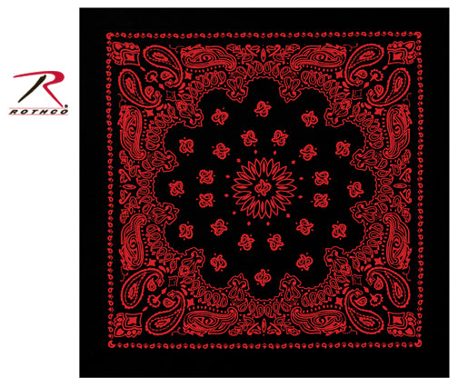 Rothco Trainmen Paisley Bandana - 22" X 22" - Tactical Choice Plus