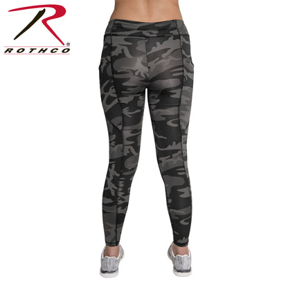 Womens Camo Workout Performance Legging Shorts