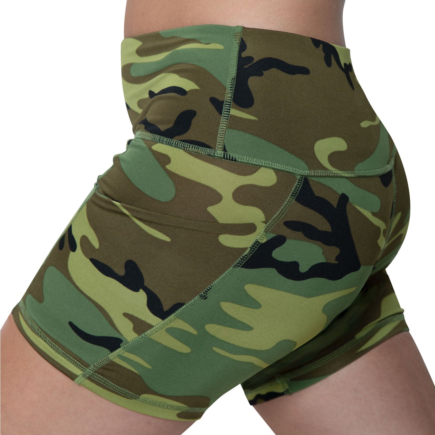 Rothco Womens Camo Workout Performance Legging Shorts - Tactical Choice Plus