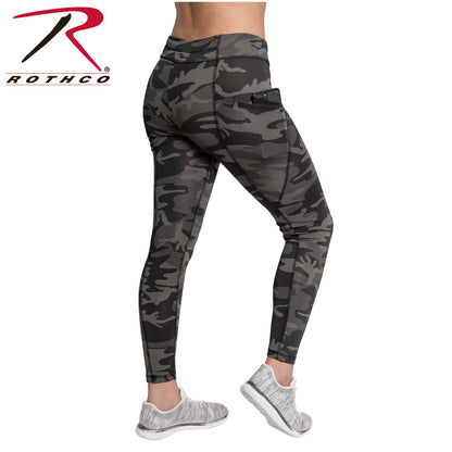 Womens Camo Workout Performance Legging Shorts