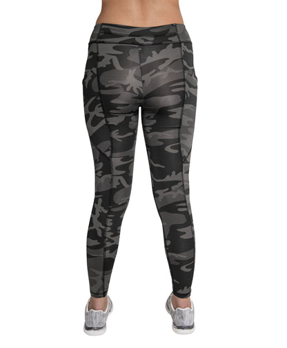 Womens Camo Workout Performance Legging Shorts