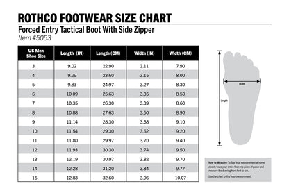 Forced Entry Tactical Boot With Side Zipper - 8 Inch