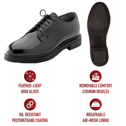 Uniform Hi-Gloss Oxford Dress Shoes