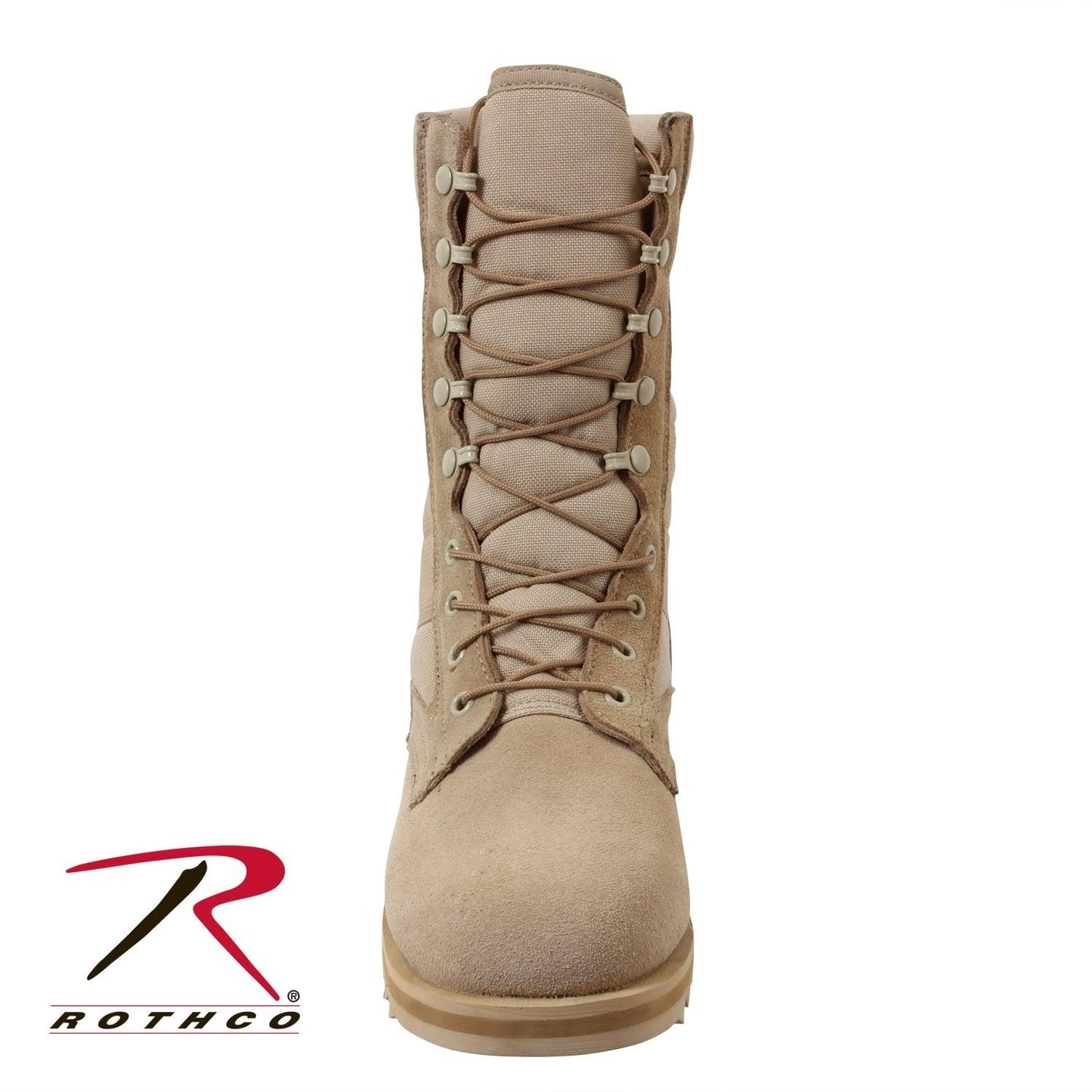 Rothco G.I. Type Ripple Sole Desert Tan Jungle Boots - 10 Inch - Tactical Choice Plus