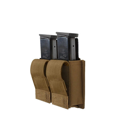 MOLLE Double Pistol Mag Pouch With Insert - Tactical Choice Plus