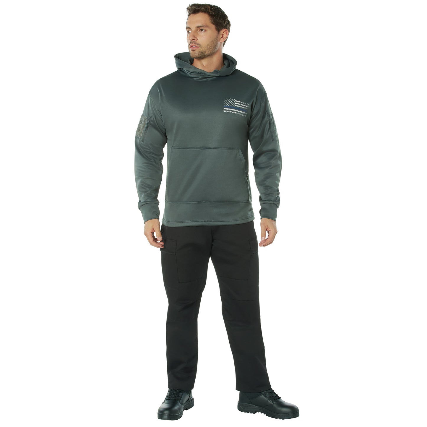 Rothco Concealed Carry Thin Blue Line Hoodie