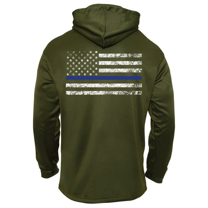 Rothco Concealed Carry Thin Blue Line Hoodie