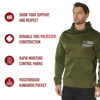 Rothco Concealed Carry Thin Blue Line Hoodie