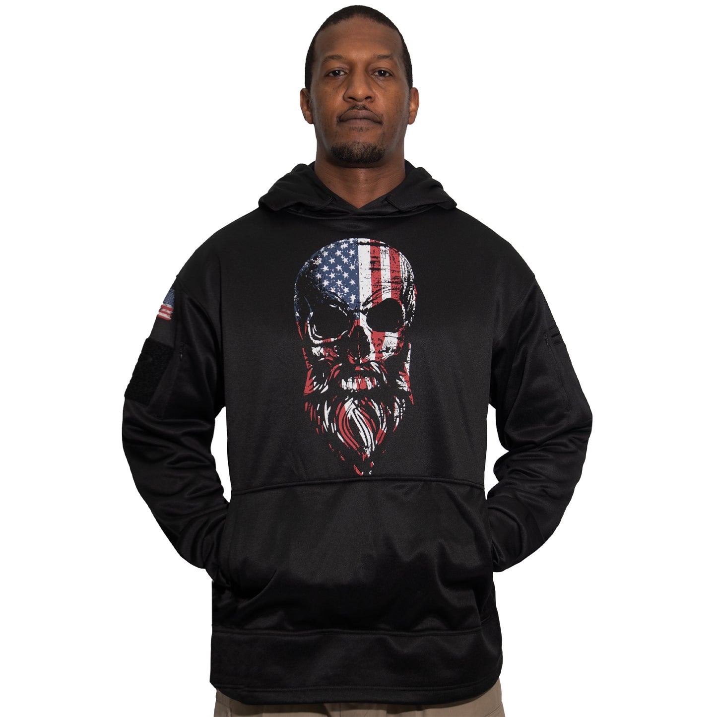 Bearded Skull Concealed Carry Hoodie - Black