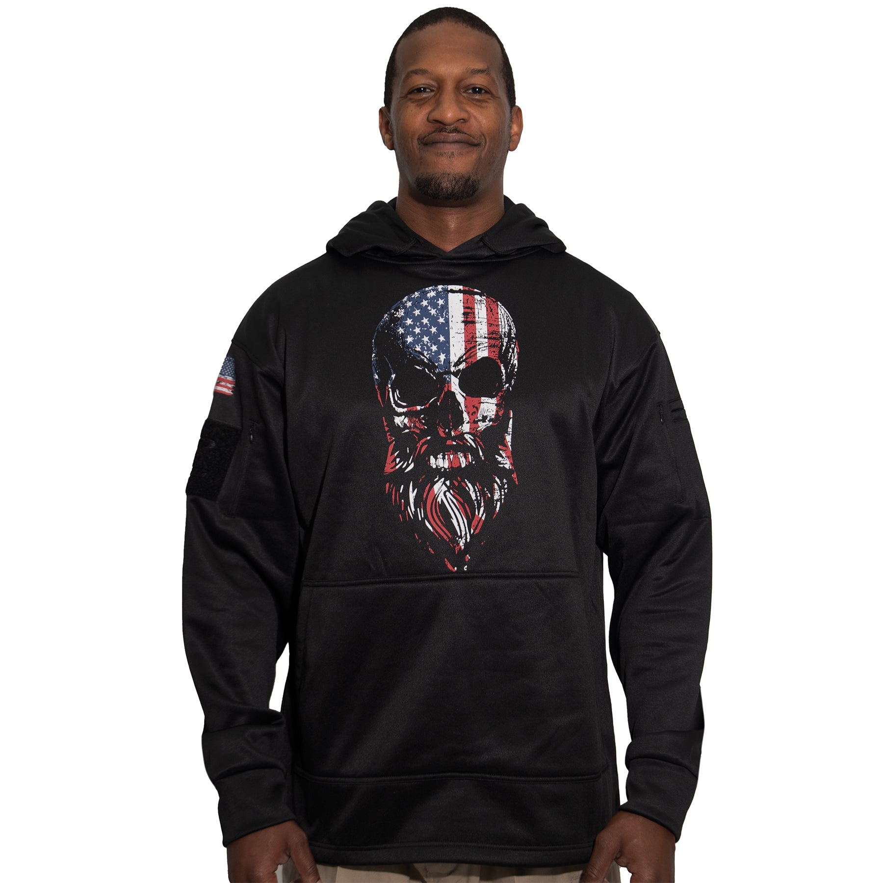 Rothco Bearded Skull Concealed Carry Hoodie - Black - Tactical Choice Plus