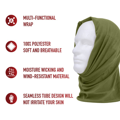 Multi-Use Neck Gaiter and Face Covering Tactical Wrap