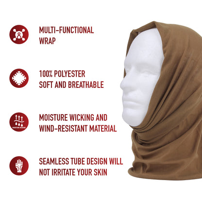 Multi-Use Neck Gaiter and Face Covering Tactical Wrap