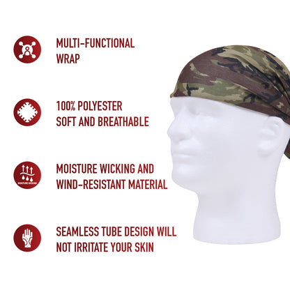 Multi-Use Neck Gaiter and Face Covering Tactical Wrap