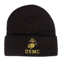 Rothco Embroidered USMC Watch Cap with Gold Eagle, Globe, & Anchor Insignia - Tactical Choice Plus
