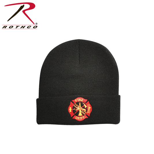 Deluxe Fire Department Embroidered Watch Cap