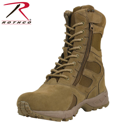 Forced Entry Deployment Boots With Side Zipper - 8 Inch