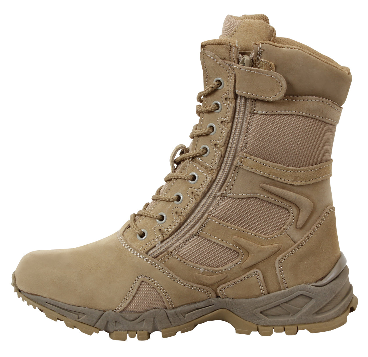 Rothco Forced Entry Deployment Boots With Side Zipper - 8 Inch - Tactical Choice Plus