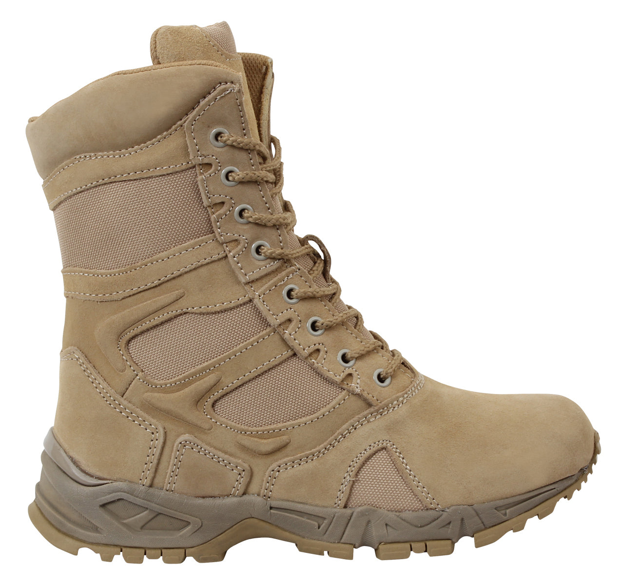 Rothco Forced Entry Deployment Boots With Side Zipper - 8 Inch - Tactical Choice Plus