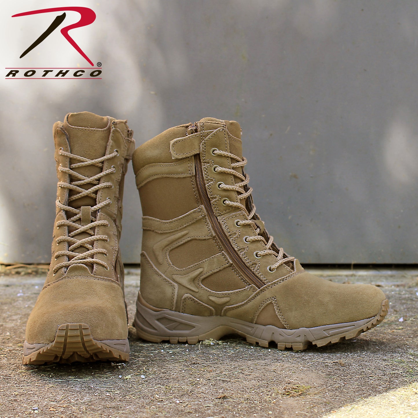 Forced Entry Deployment Boots With Side Zipper - 8 Inch
