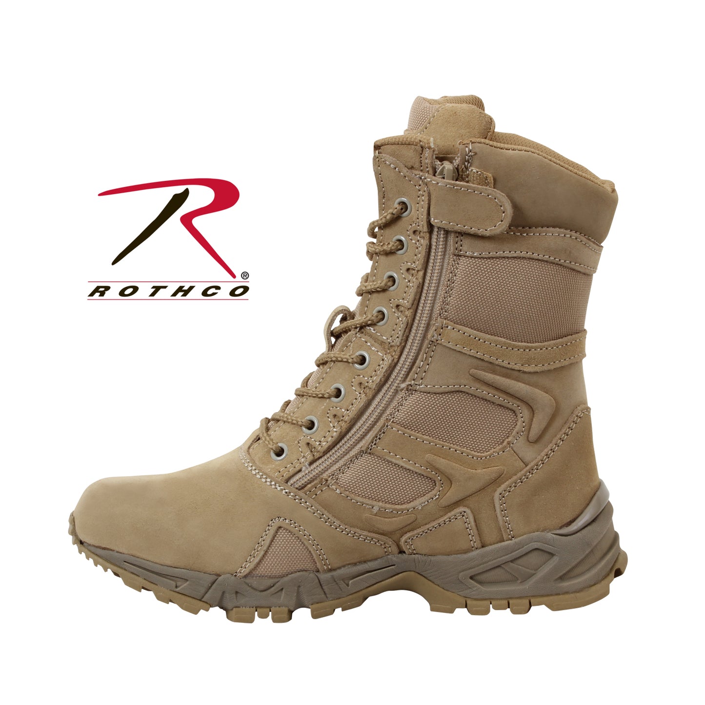 Forced Entry Deployment Boots With Side Zipper - 8 Inch