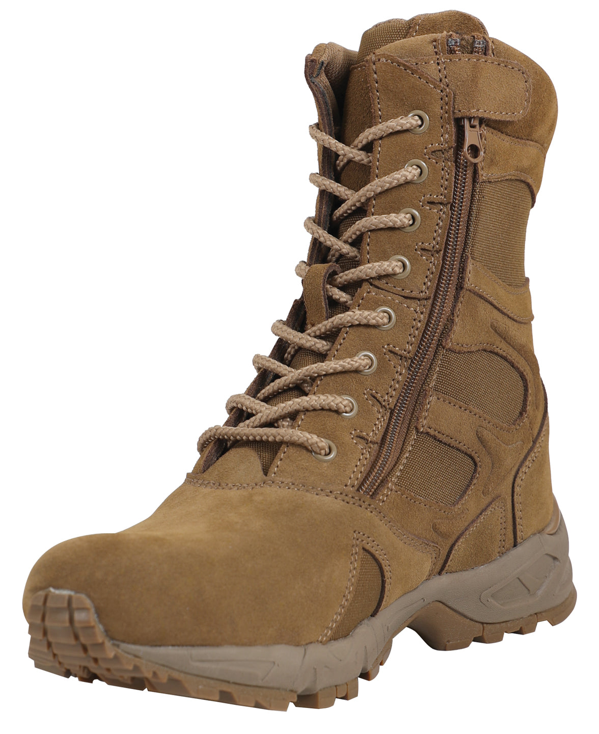 Forced Entry Deployment Boots With Side Zipper - 8 Inch