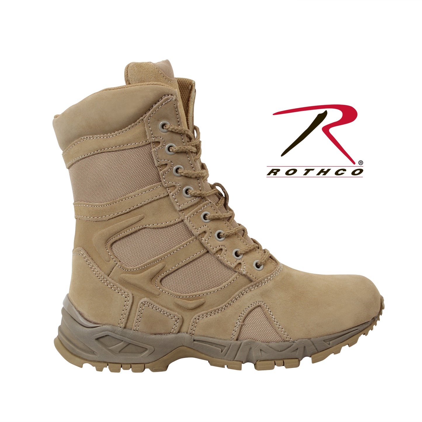 Forced Entry Deployment Boots With Side Zipper - 8 Inch
