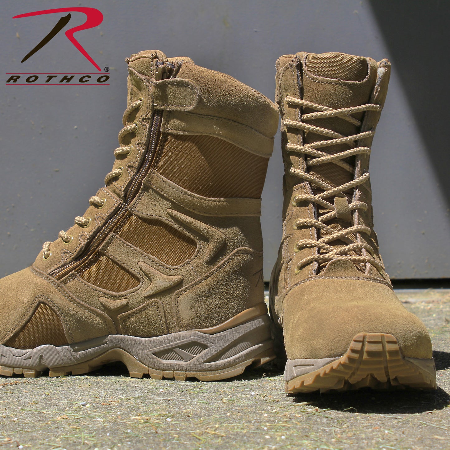 Forced Entry Deployment Boots With Side Zipper - 8 Inch
