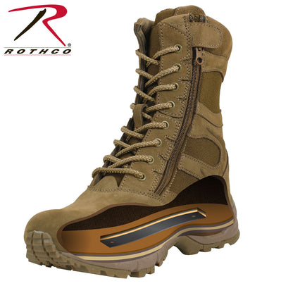 Forced Entry Deployment Boots With Side Zipper - 8 Inch