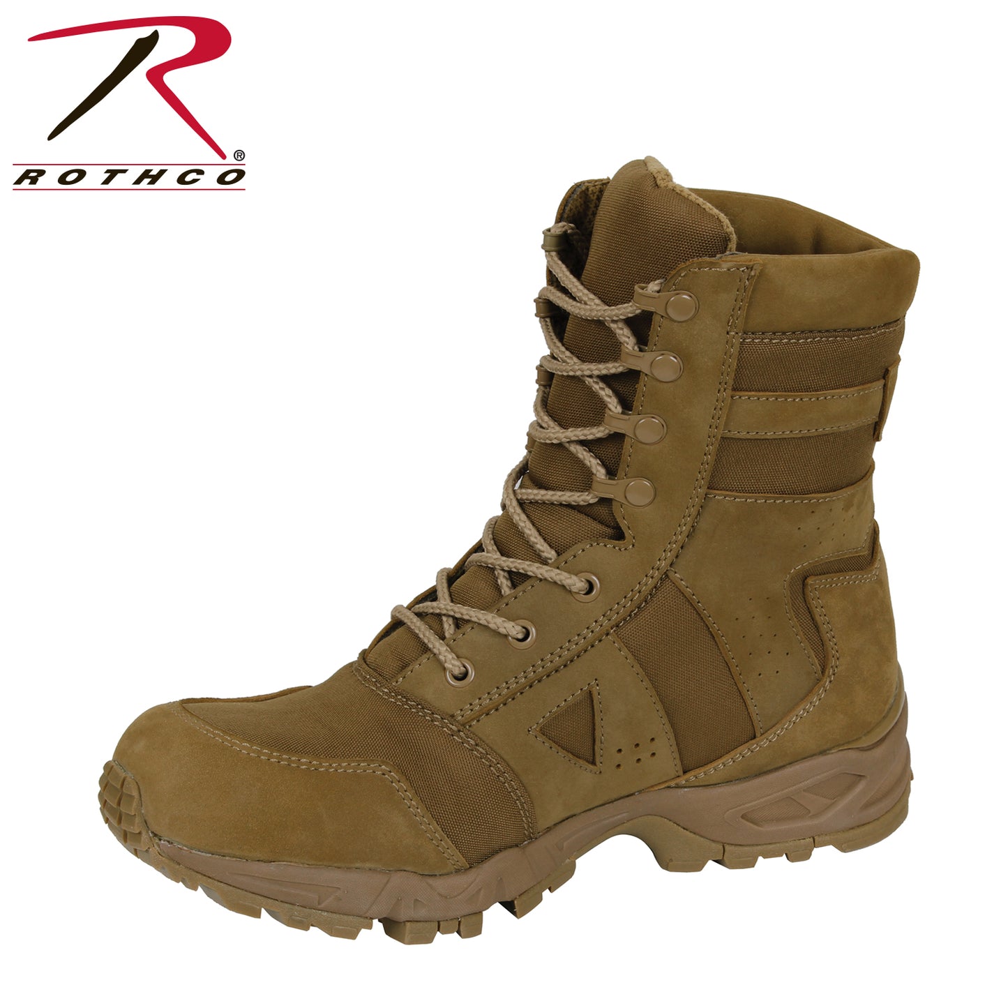 AR 670-1 Coyote Brown Forced Entry Tactical Boot - 8 Inch