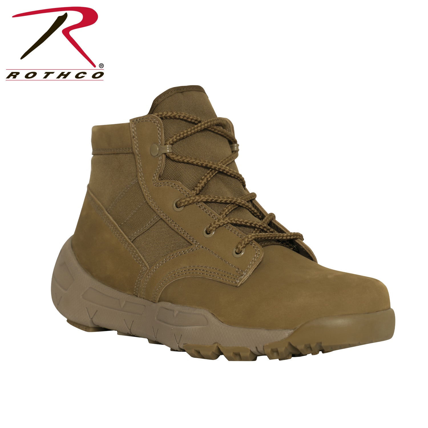 Rothco V-Max Lightweight Tactical Boot - AR 670-1 Coyote Brown - 6 Inch - Tactical Choice Plus