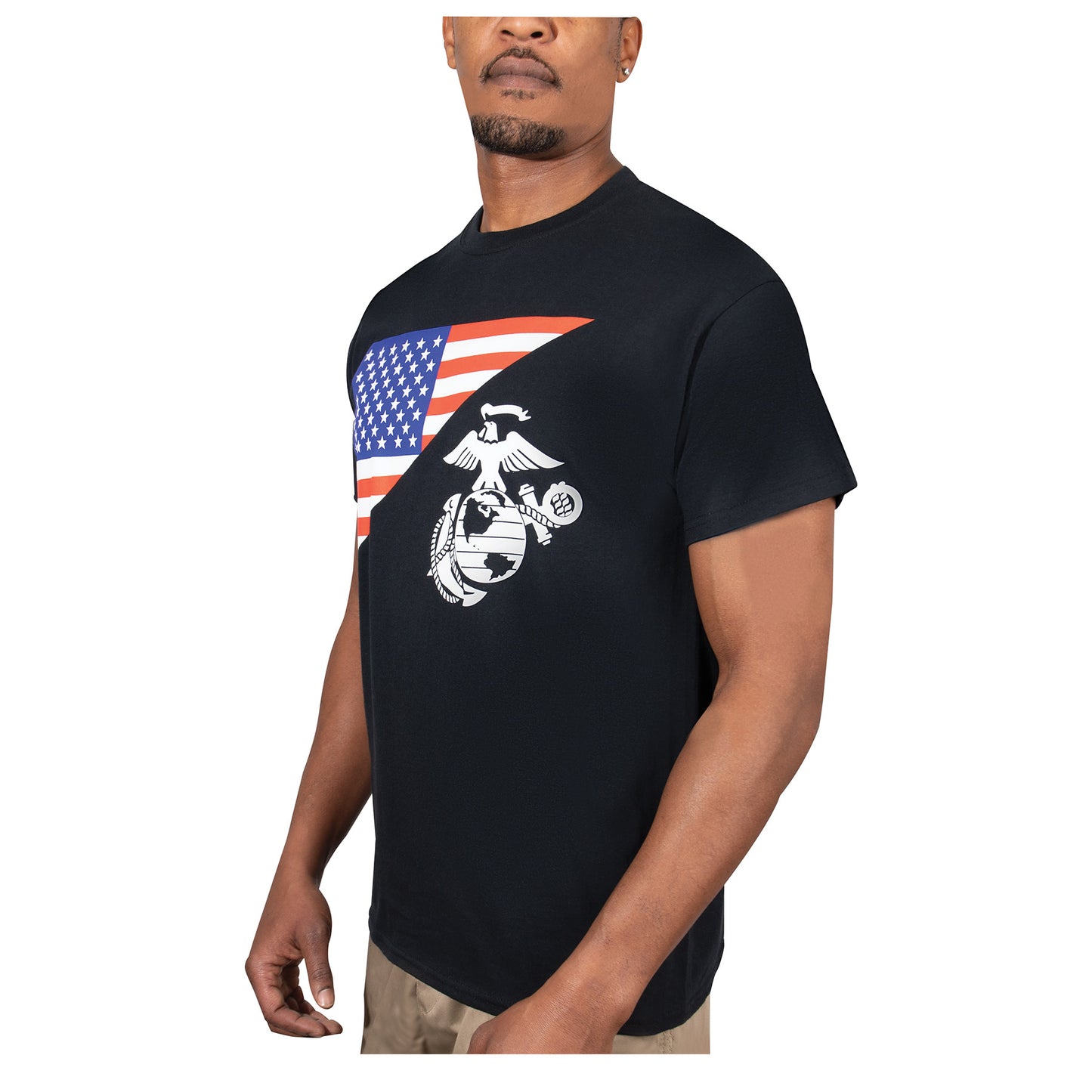 US Flag / USMC Eagle, Globe, & Anchor T Shirt