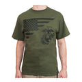 Rothco US Flag / USMC Eagle, Globe, & Anchor T Shirt - Tactical Choice Plus