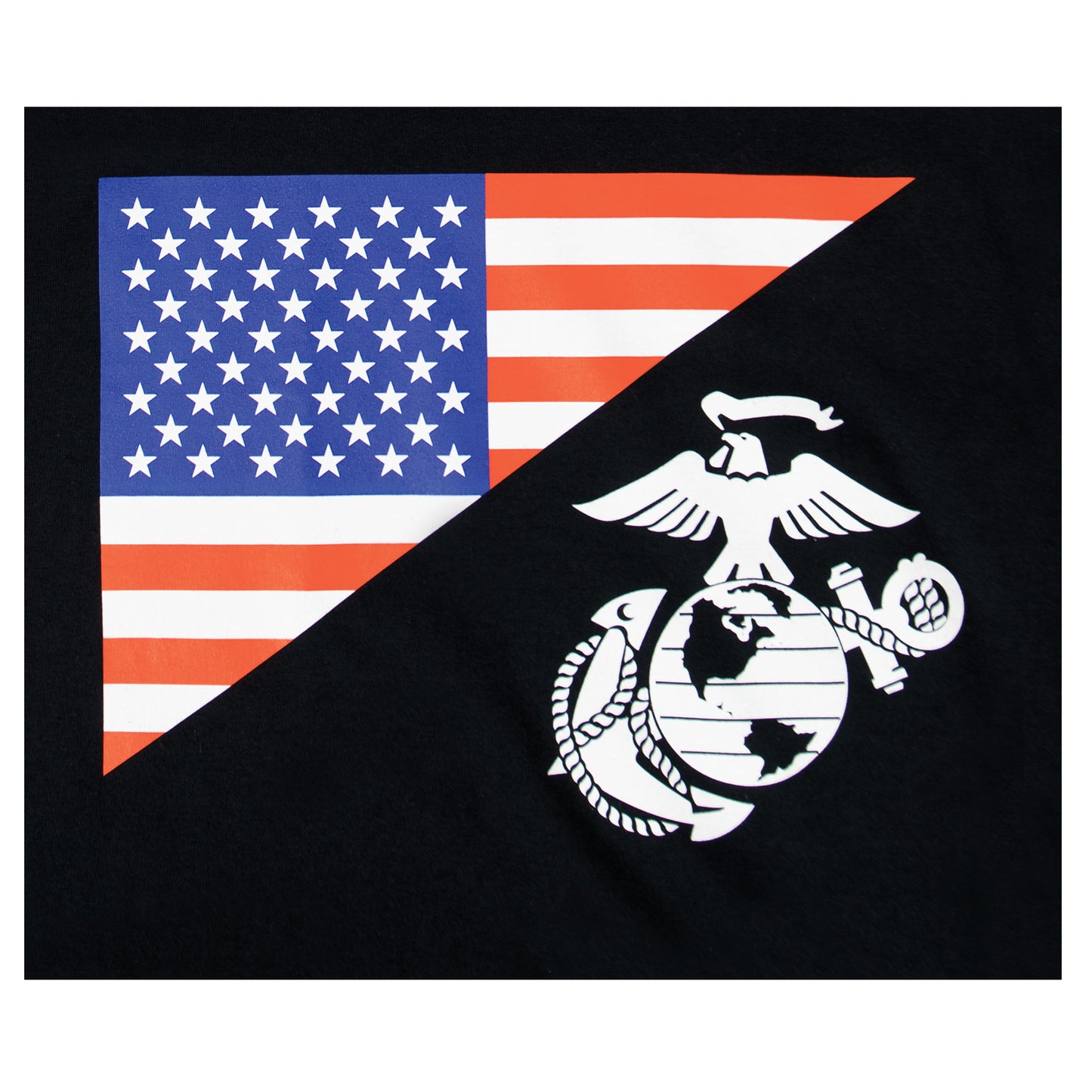 US Flag / USMC Eagle, Globe, & Anchor T Shirt