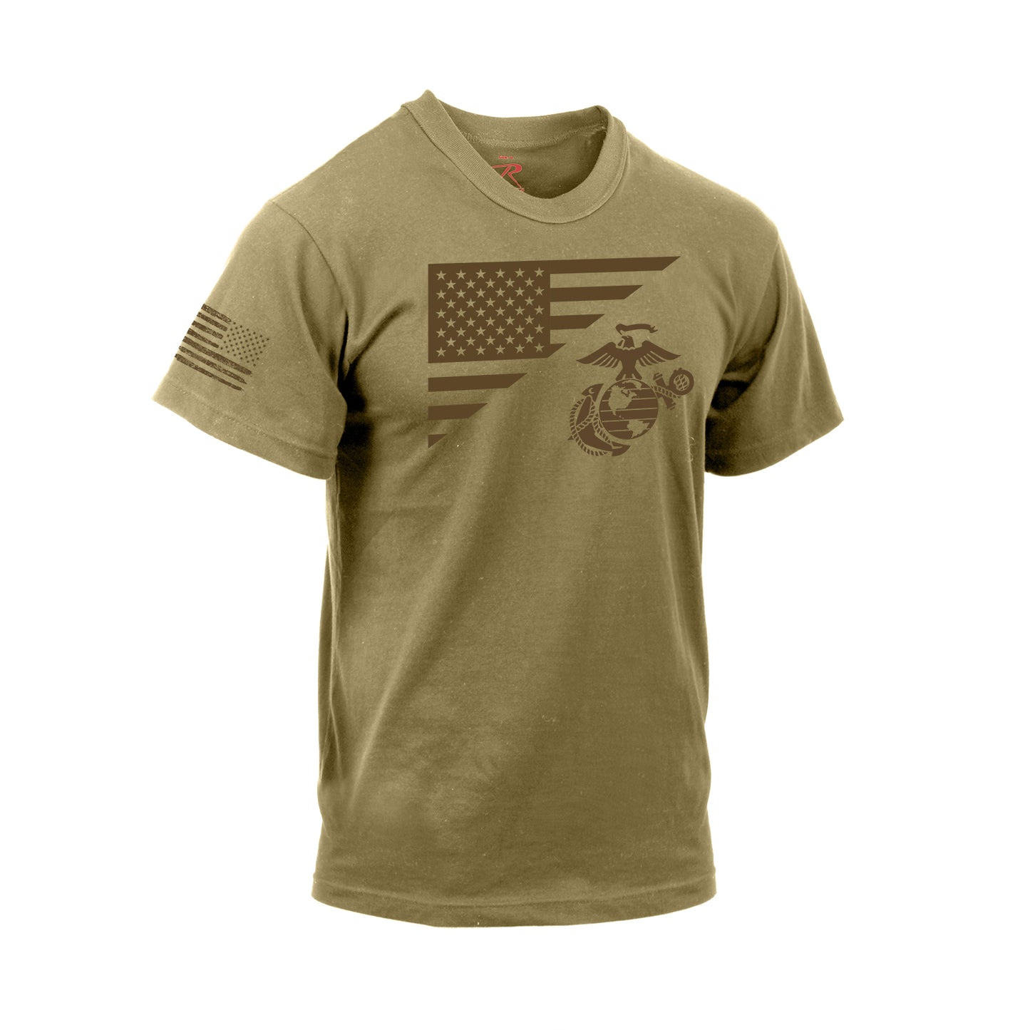 US Flag / USMC Eagle, Globe, & Anchor T Shirt