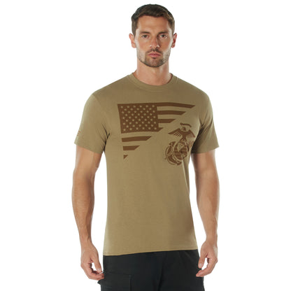 US Flag / USMC Eagle, Globe, & Anchor T Shirt