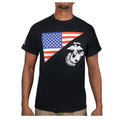 Rothco US Flag / USMC Eagle, Globe, & Anchor T Shirt - Tactical Choice Plus