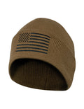 US Flag Embroidered Fine Knit Watch Cap - Tactical Choice Plus