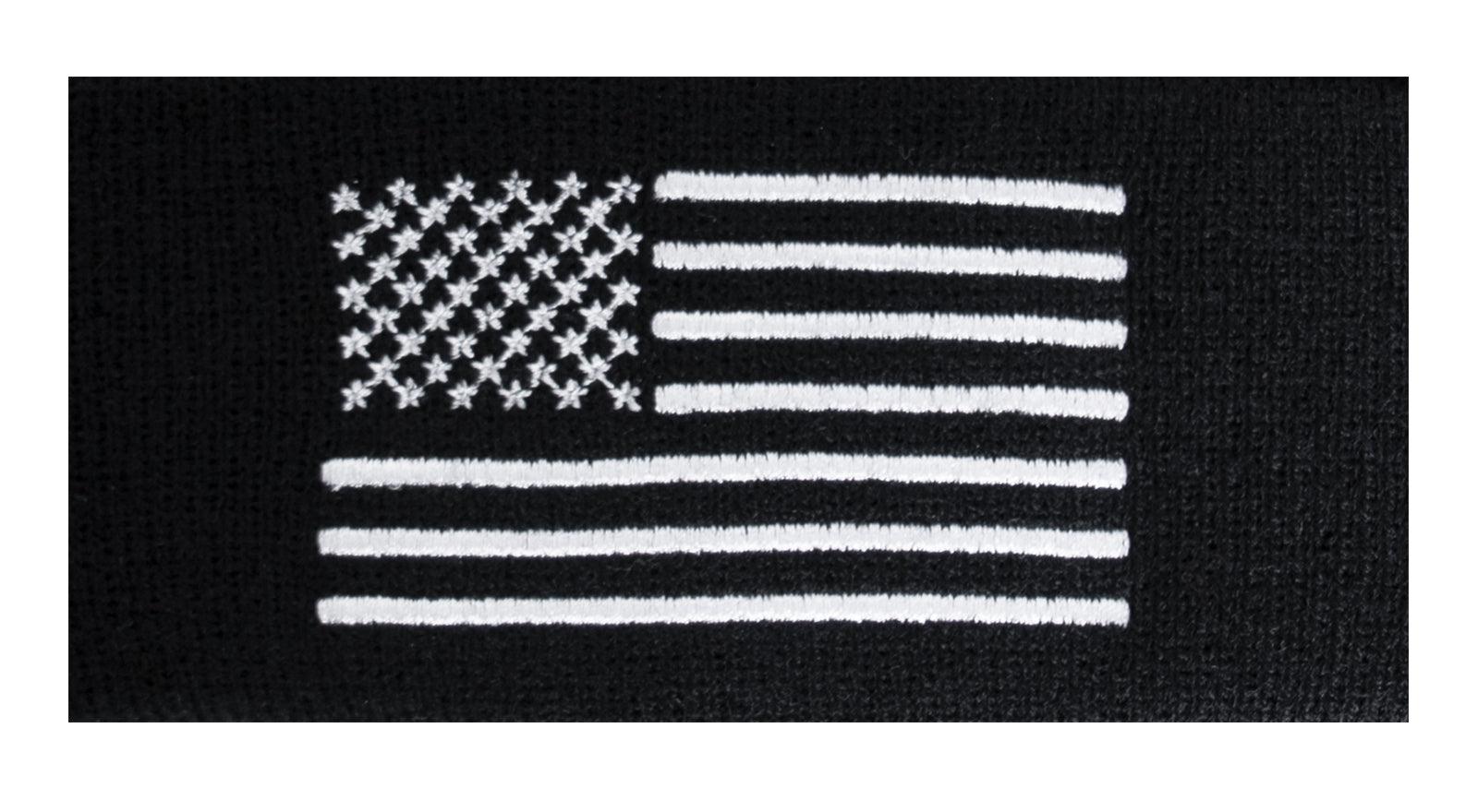 US Flag Embroidered Fine Knit Watch Cap - Tactical Choice Plus