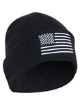 US Flag Embroidered Fine Knit Watch Cap - Tactical Choice Plus