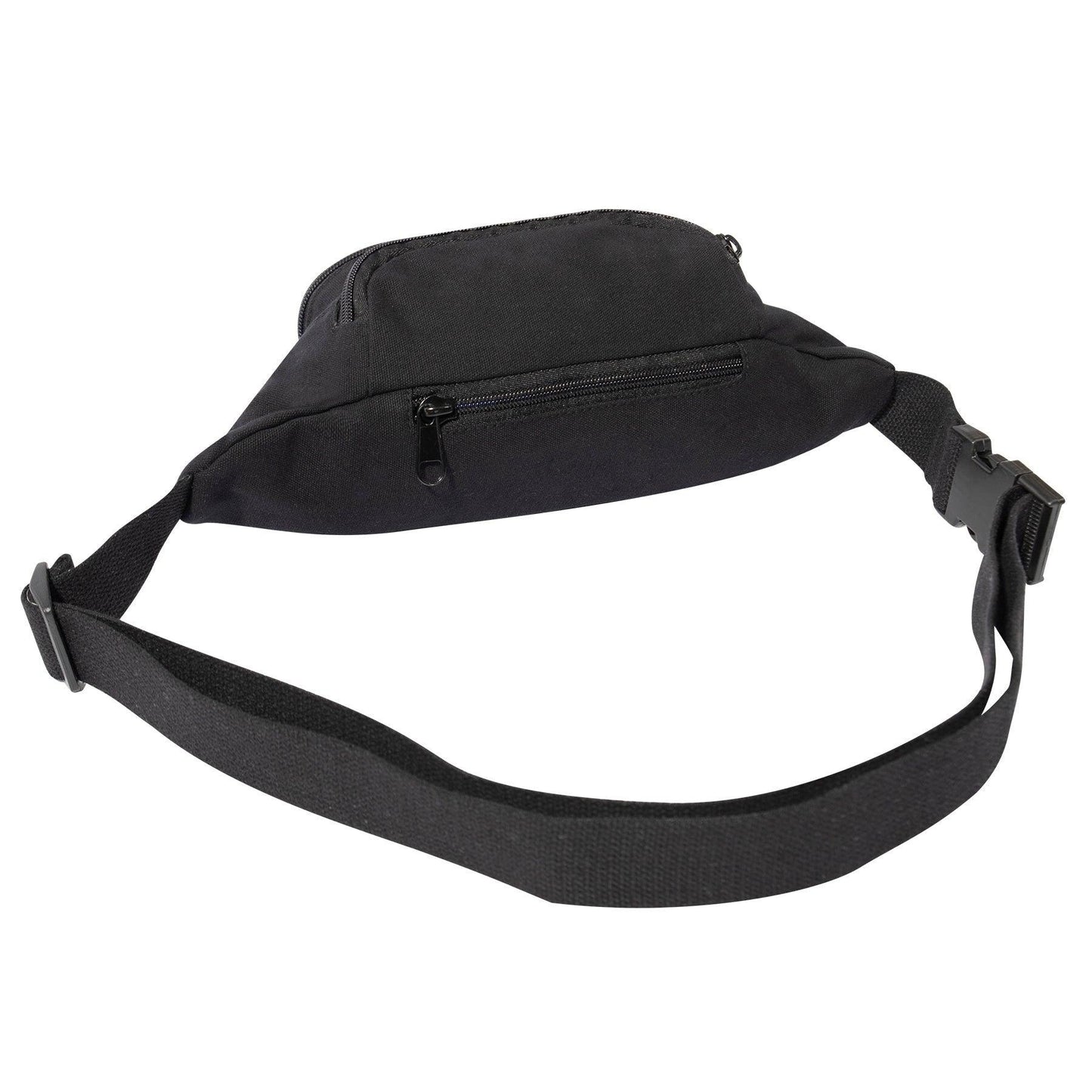 Rothco Canvas Crossbody Fanny Pack - Black - Tactical Choice Plus