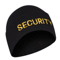 Embroidered Security Watch Cap - Black & Gold - Tactical Choice Plus