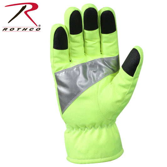 Rothco Safety Green Gloves With Reflective Tape - Tactical Choice Plus