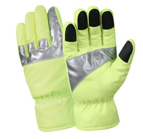 Safety Green Gloves With Reflective Tape - Tactical Choice Plus