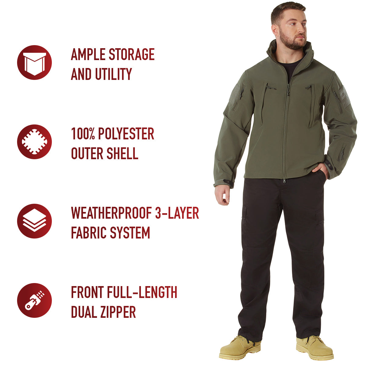 Concealed Carry Soft Shell Jacket