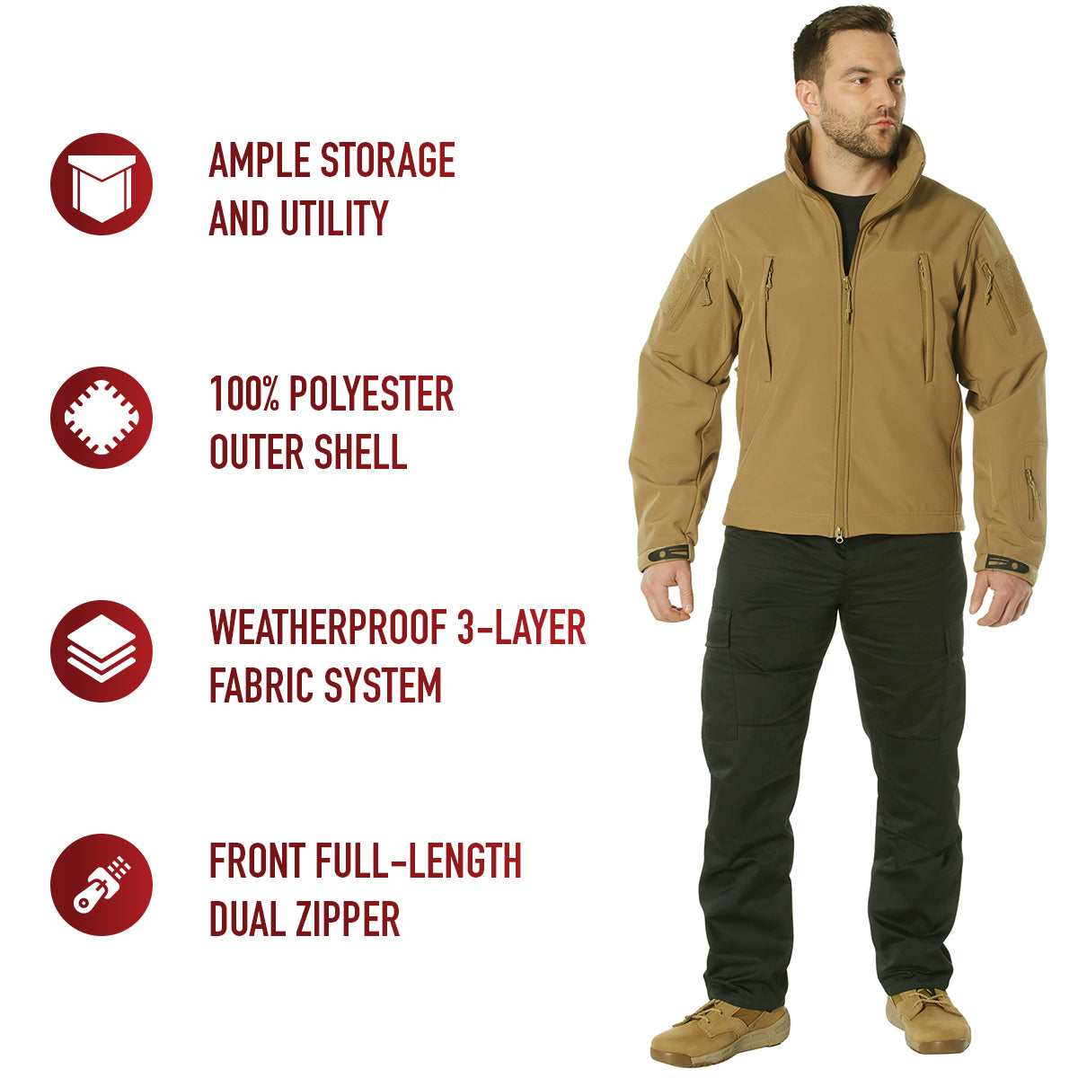 Concealed Carry Soft Shell Jacket