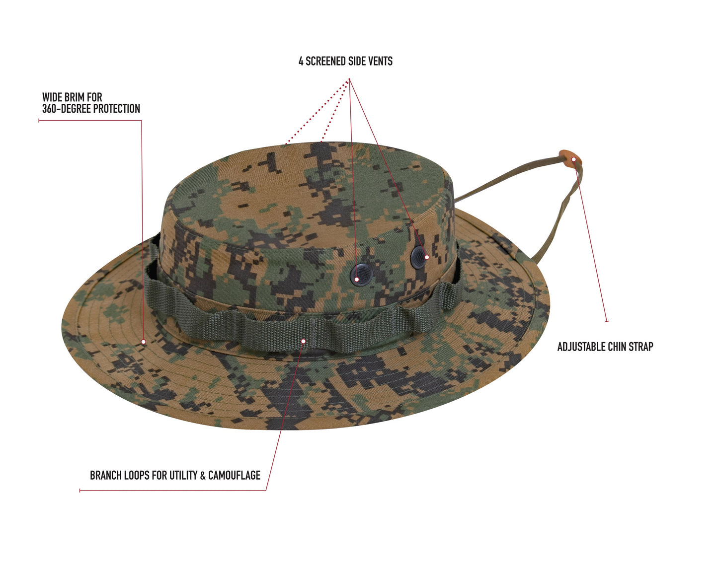 Digital Camo Boonie Hat