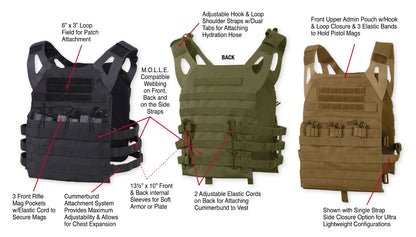 Lightweight Armor Plate Carrier Vest