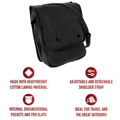 Canvas Map Case Shoulder Bag